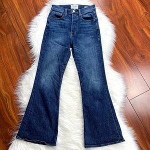 Frame Le Crop Flare in Sunrise Park Flare Jeans 24